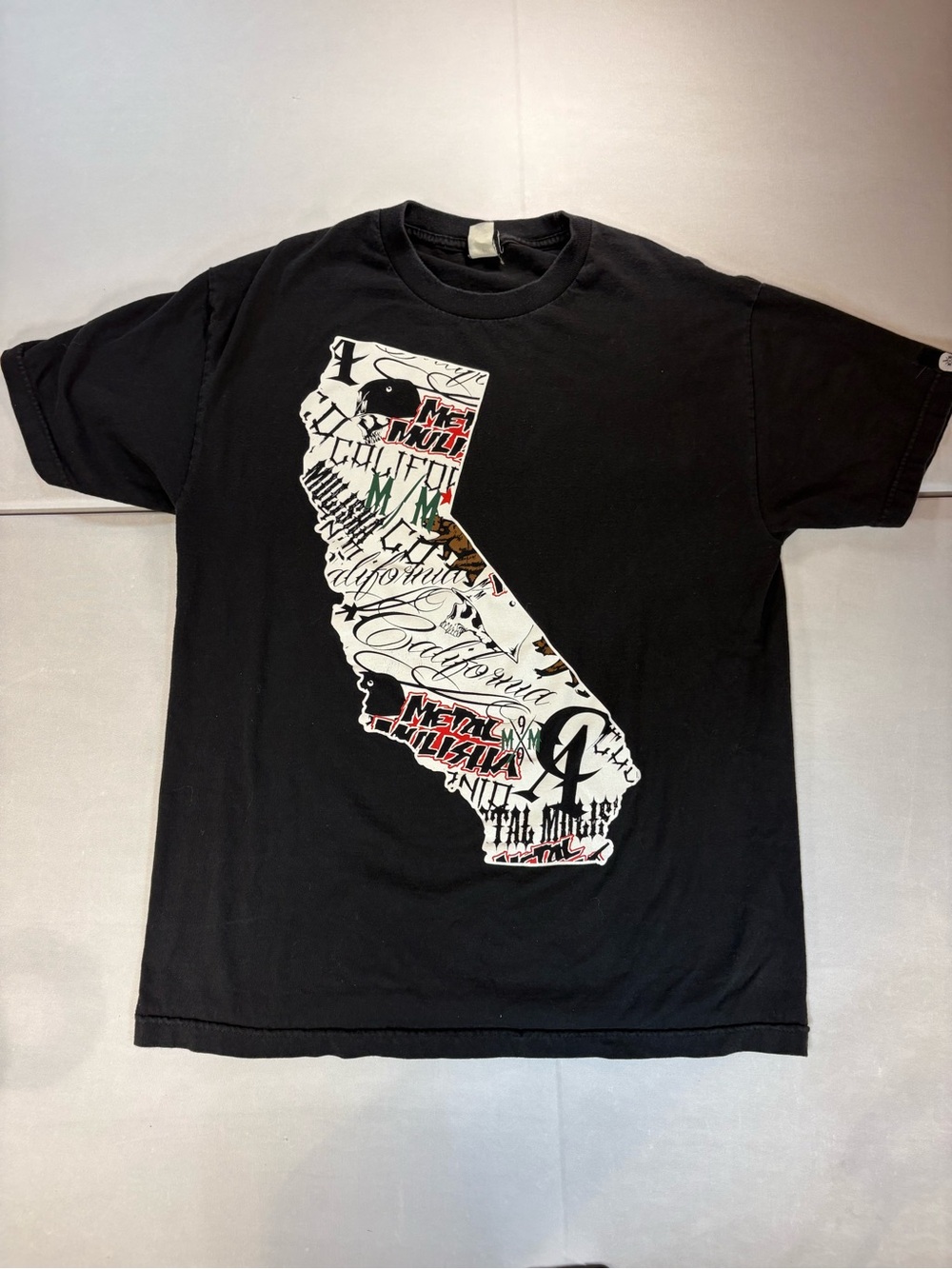 Metal Mulisha California Graphic T Shirt Black Skull Streetwear